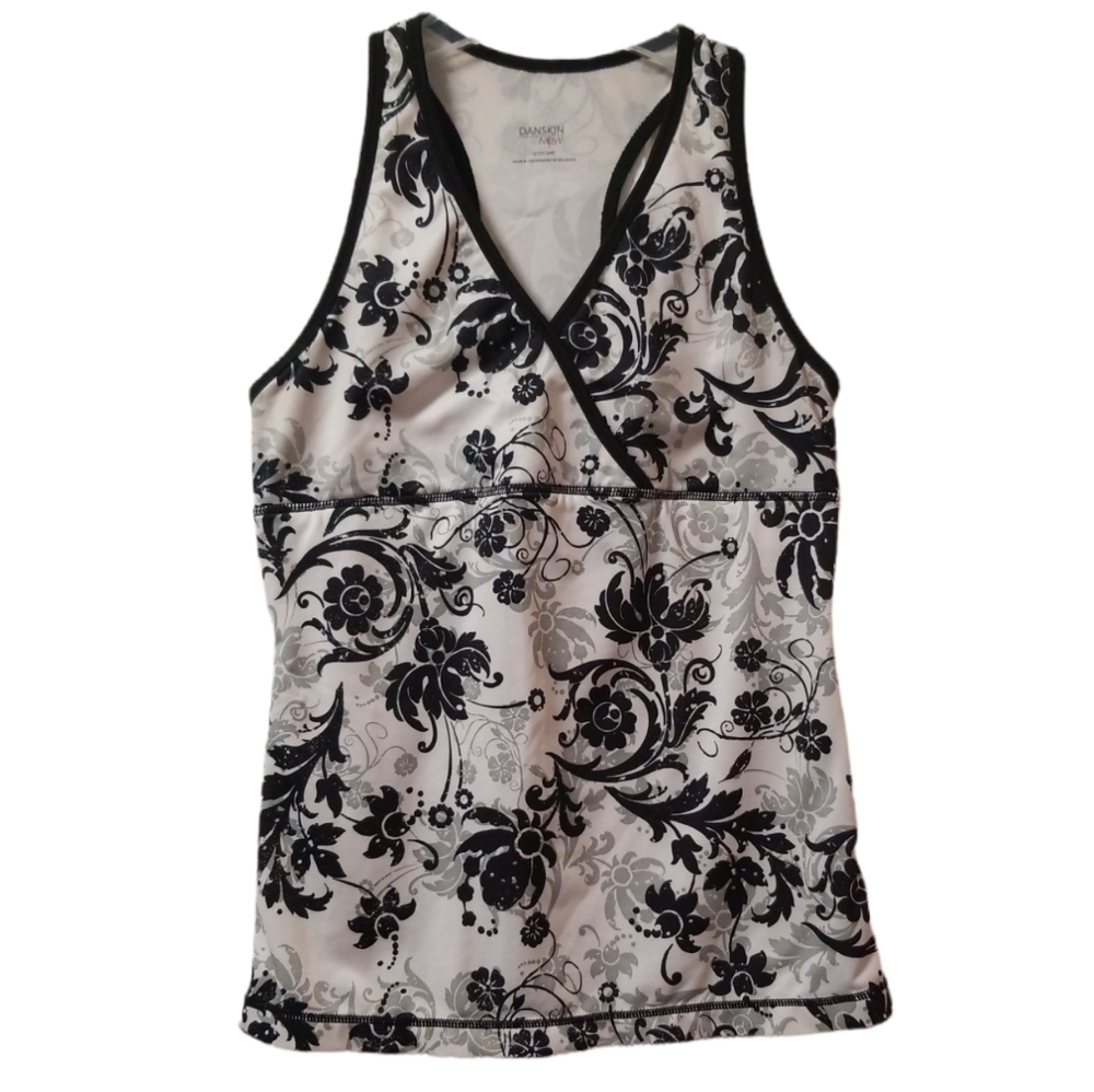 Danskin Now Floral Sports Top S 4/6